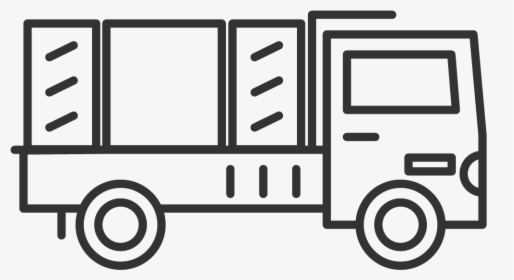 Service Truck Hire Icon - Drawing Of A Fire Truck, HD Png Download, Transparent PNG