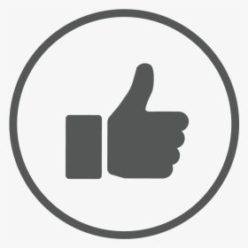 Transparent Like Thumb Png - Thumbs Up Icon In Circle, Png Download, Transparent PNG