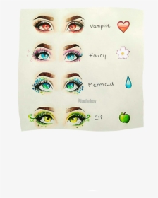 #eyes #vampire #redeyes #blue #greeneyes - Eye Ideas Drawing, HD Png Download, Transparent PNG