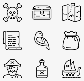Pirates - Drawing Icons, HD Png Download, Transparent PNG