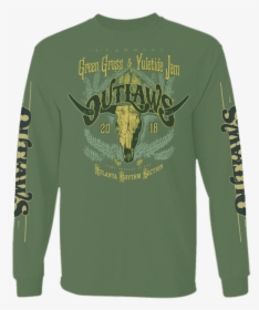 Outlaws Green Grass & Yuletide Jam Long Sleeve   Title - Long-sleeved T-shirt, HD Png Download, Transparent PNG