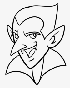 How To Draw Vampire - Easy Cute Vampire Drawing, HD Png Download, Transparent PNG