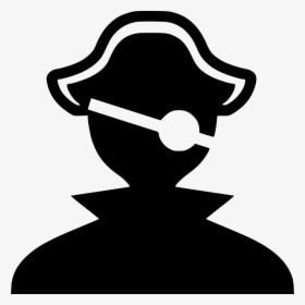 Pirate - Pirate Icon Black Png, Transparent Png, Transparent PNG