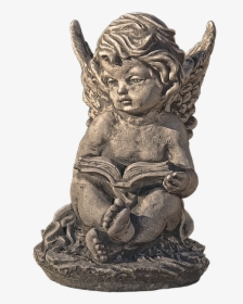 Figure, Angel, Cherub, Wing, Female, Thoughtful - Bronze Sculpture, HD Png Download, Transparent PNG