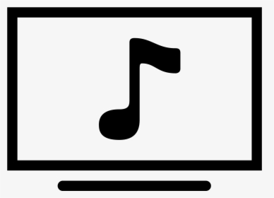 Music Video Icon - Tv Icon Vector, HD Png Download, Transparent PNG
