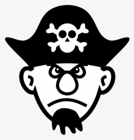 Angry Young Pirate Svg Clip Arts - Pirates Hat Clipart, HD Png Download, Transparent PNG