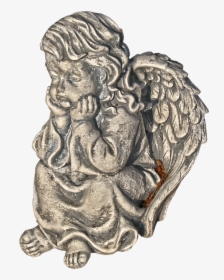 Figure, Angel, Cherub, Wing, Female, Thoughtful - Carving, HD Png Download, Transparent PNG