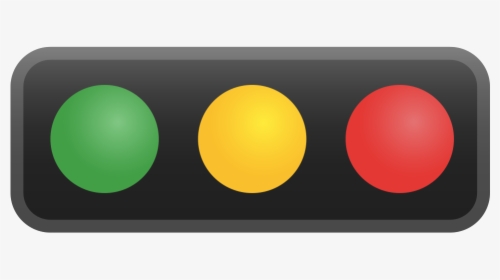 Horizontal Traffic Light Icon - Feu Tricolore Horizontal, HD Png Download, Transparent PNG