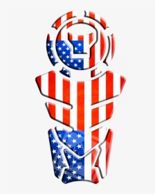Adesivos Com Bandeira Dos Estados Unidos Na Moto Na,, HD Png Download, Transparent PNG