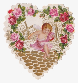 Diecutheartcherub Wingsofwhimsy - Transparent Background Flower Frame Png, Png Download, Transparent PNG