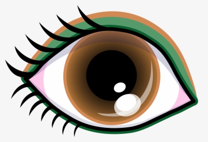 Brown Clip Art Panda - Green Eyes Clipart, HD Png Download, Transparent PNG