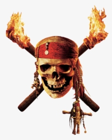 Pirate Skull Png Image - Pirates Of The Caribbean Dead Man's Chest Logo, Transparent Png, Transparent PNG