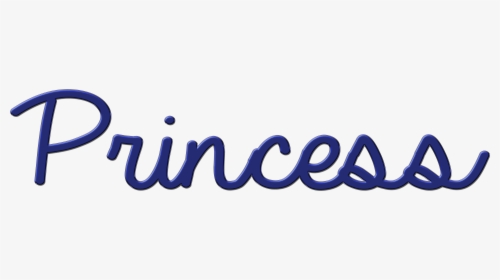 Princess Word Blue, HD Png Download, Transparent PNG