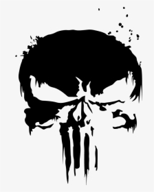 The Punisher Skull Symbol Icon Vector Logo Decal Sticker - Punisher Logo Png, Transparent Png, Transparent PNG