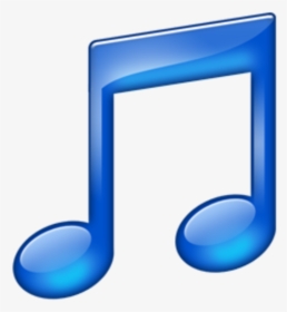 Music Icon - Music Note Png Blue, Transparent Png, Transparent PNG