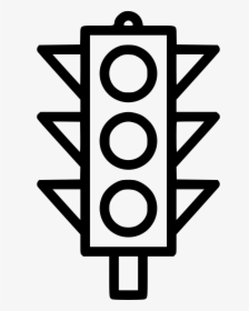 Transparent Traffic Light Icon Png - Traffic Light Black And White, Png Download, Transparent PNG