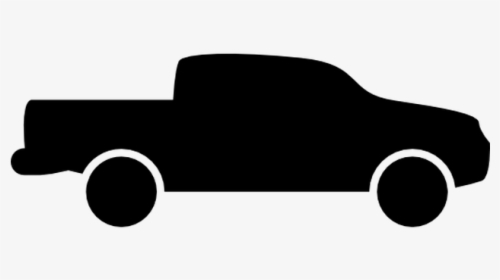 Car Pickup Truck Vehicle Flatbed Truck - Simple Truck Silhouette, HD Png Download, Transparent PNG