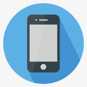 Cell Phone Icon Png -flat Design Icon - Phone Flat Design Png, Transparent Png, Transparent PNG
