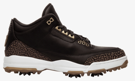Jordan Golf Shoes - Jordan 3 Brown, HD Png Download, Transparent PNG