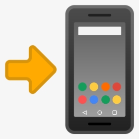 Mobile Phone With Arrow Icon - Iphone Phone Emoji Png, Transparent Png, Transparent PNG