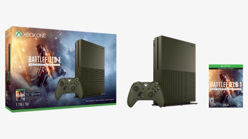 Xbox One S Battlefield 1 Special Edition Bundle - Xbox One S Battlefield 1 Bundle, HD Png Download, Transparent PNG
