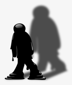 Man, Figure, Person, Shadow, Melting - Person With Shadow Cartoon, HD Png Download, Transparent PNG
