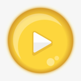 Play, Button, Yellow, Audio, Media, Player, Icon - Circle, HD Png Download, Transparent PNG