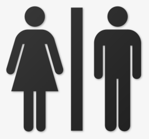Stick People Figures - Women And Men Bathroom Sign, HD Png Download, Transparent PNG