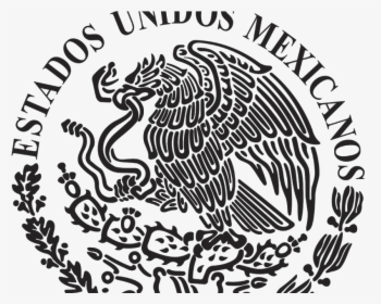 Logo Escudo Nacional De México Black And White Vector - Coat Of Arms Of Mexico, HD Png Download, Transparent PNG