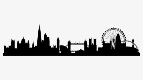 Transparent London Skyline Silhouette Png - London Skyline Clip Art, Png Download, Transparent PNG