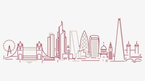 London Skyline Drawing Easy, HD Png Download, Transparent PNG