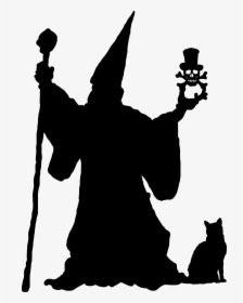 Wizard Silhouette Png, Transparent Png, Transparent PNG
