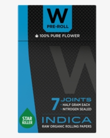 W Vapes Cannabis Pre-rolls Star Killer Indica Pre Roll - Graphic Design, HD Png Download, Transparent PNG