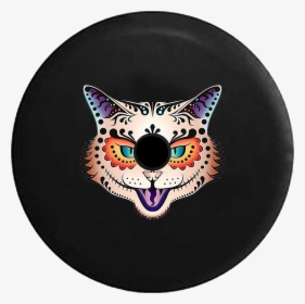 Day Of The Dead Sugar Skull Cat, HD Png Download, Transparent PNG