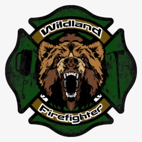 Wildland Firefighter Decal Clipart , Png Download - Bear Head Png, Transparent Png, Transparent PNG