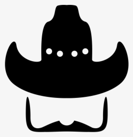 Cowboy Hat With Moustache - Sombrero Vaquero Con Bigote, HD Png Download, Transparent PNG
