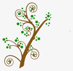 Brown And Green Tree Branch Svg Clip Arts - Tree Branch Clip Art, HD Png Download, Transparent PNG