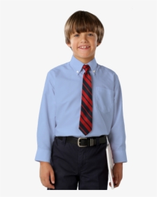 Youth Long Sleeve Oxford - Boy, HD Png Download, Transparent PNG