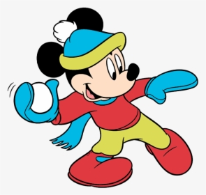 Mickey Mouse Winter Png, Transparent Png, Transparent PNG