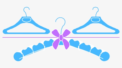 Clothes Hangers Clip Arts - Clipart Cute Hanger, HD Png Download, Transparent PNG