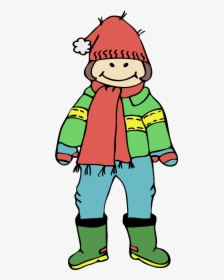 Free Wear Cliparts Download - Man In Winter Clothes Clipart, HD Png Download, Transparent PNG