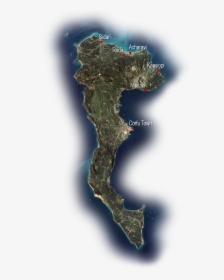 Main Strongili - Corfu Map, HD Png Download, Transparent PNG