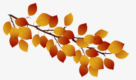 Autumn Branch Png - Branch Of Fall Leaves Clipart, Transparent Png, Transparent PNG