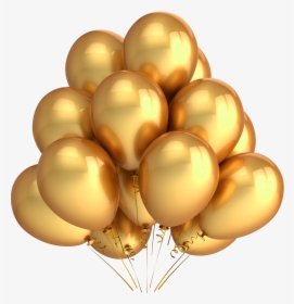 Gold Color Balloon Metallic Party Balloons Photography - Gold Balloons, HD Png Download, Transparent PNG