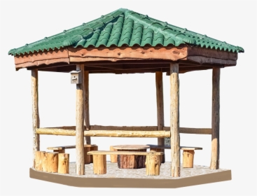 Pavilion, Hut, Garden, Party, Green, Woodhouse - Hut In Garden, HD Png Download, Transparent PNG