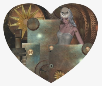Steampunk, Rusty Metal And Clocks And Gears Heart-shaped - Heart, HD Png Download, Transparent PNG