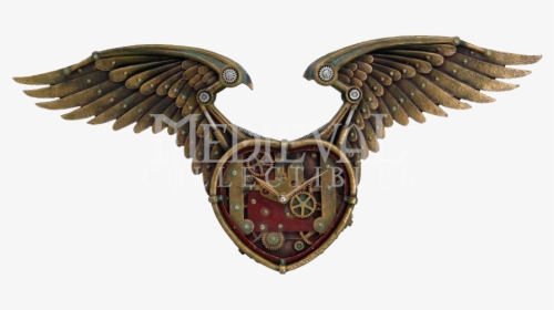 Steampunk Winged Heart Clock - Steampunk, HD Png Download, Transparent PNG