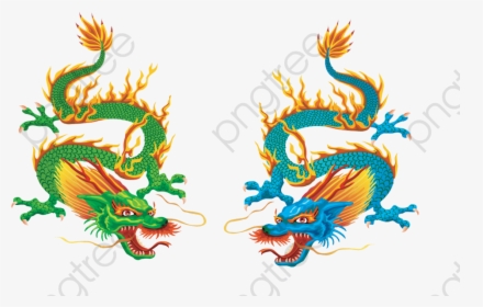 Dragon Clipart Color - Chinese Golden Dragon Png, Transparent Png, Transparent PNG