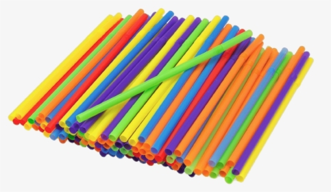 Multicoloured Drinking Straws - Transparent Background Plastic Straw Png, Png Download, Transparent PNG