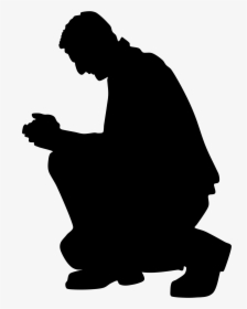 Praying At Getdrawings Com - Person Praying Silhouette Png, Transparent Png, Transparent PNG